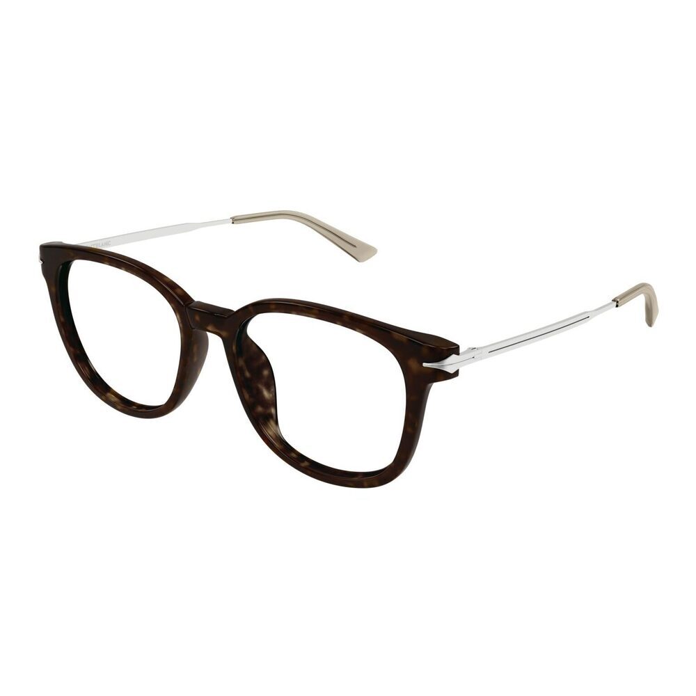 NWT Mont Blanc MB0309oA Havana Silver 53mm Eyeglasses